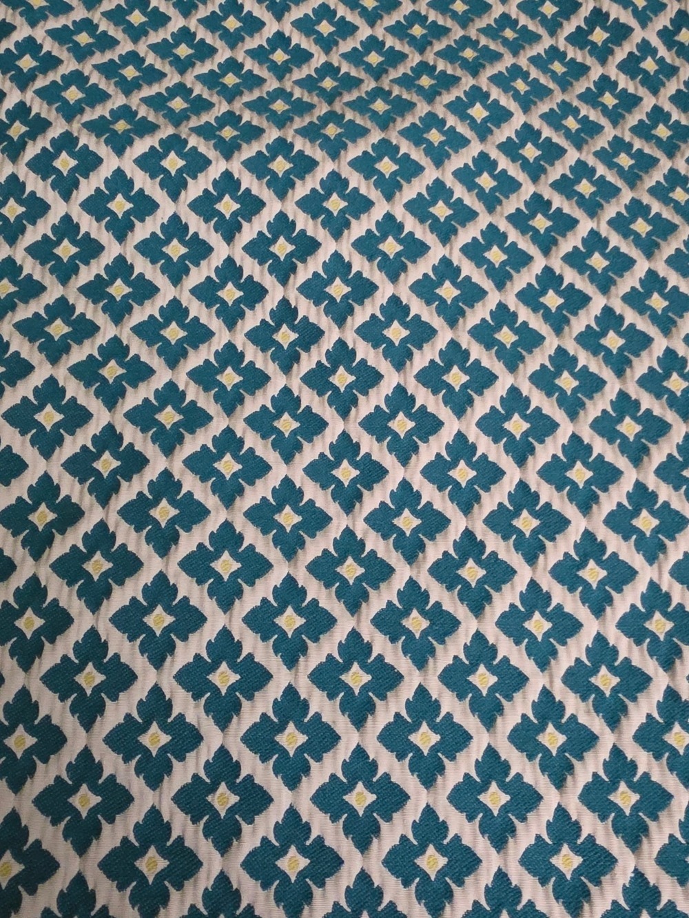 4/$67 Deal! Blue, Green, White Geometric Cotton Fabric Panel - Picture 13 of 14